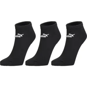 Puma ELEMENTS UNISEX PLAIN SNEAKER 3P Unisex ponožky, černá, velikost 39-42