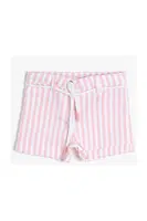 Koton Mini Shorts Striped Belt