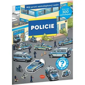 ELLA & MAX POLICIE Můj první samolepkový sešit, mix, velikost