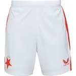 CASTORE SLAVIA PRAGUE HOME SHORT Pánské fotbalové šortky, bílá, velikost