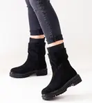 Gemre Ralia Black Slip-On Sock Boots