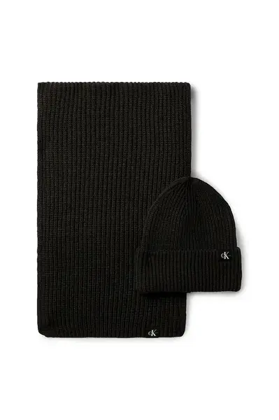 Detská čiapka a šál Calvin Klein Jeans