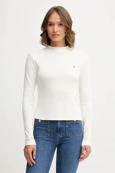 Bavlnené tričko s dlhým rukávom Tommy Hilfiger