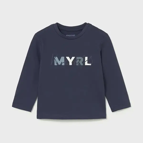 Bavlnené tričko s dlhým rukávom Mayoral