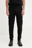 Bavlněné tepláky BOSS Orange Seteam pánské, černá barva, 50542917