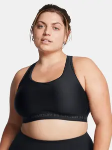 Čierna dámska športová podprsenka Under Armour UA Crossback Mid Bra