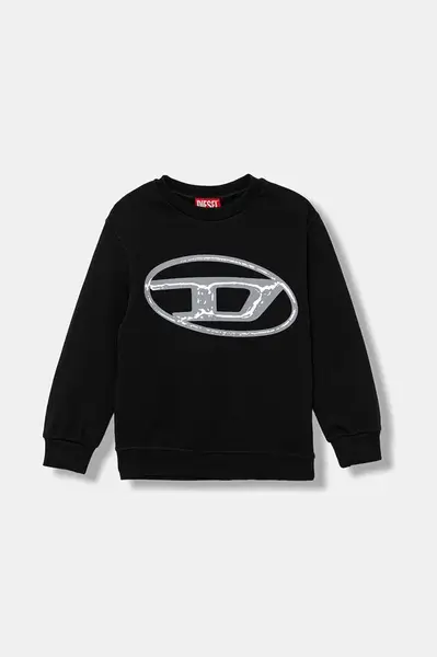 Detská bavlnená mikina Diesel SBONNIE OVER SWEAT-SHIRT