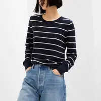 Tmavomodrý dámsky puhovaný sveter GAP