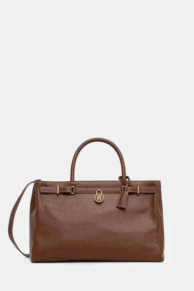 Kožená kabelka Tommy Hilfiger