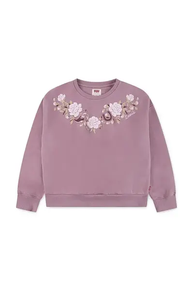 Levi's Detská mikina Levi's ROSE FRONT TUCK CREW