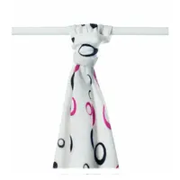 XKKO BMB Bambusová osuška 90x100 Magenta Bubbles (1ks)