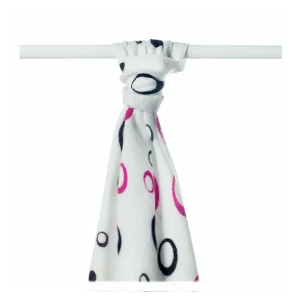 XKKO BMB Bambusová osuška 90x100 Magenta Bubbles (1ks)