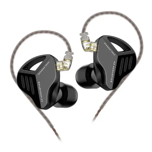 KZ ZVX dynamické HiFi slúchadlá do uší, čierné