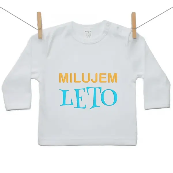 Boodyy Tričko s dlhým rukávom Milujem leto 68 (3-6 mesiacov)