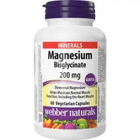 WEBBER NATURALS Magnesium Bisglycinate 200 mg