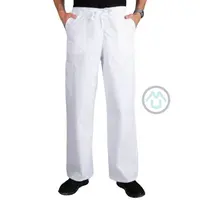 Športové nohavice s uväzovaním - biela XL