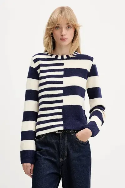 Svetr z vlněné směsi Desigual MALMOE