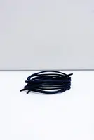 Corbby Navy Blue voskované tenké šnúrky