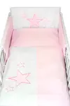 Mantinel s obliečkami Baby Stars - ružový, veľ. 135x100cm
