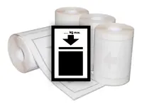 100 ks - Manipulační značka HMOTNOSTNÍ LIMIT STOHOVÁNÍ