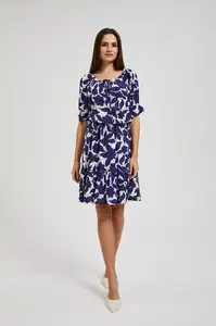 Dámské vzorované šaty MOODO - fialová