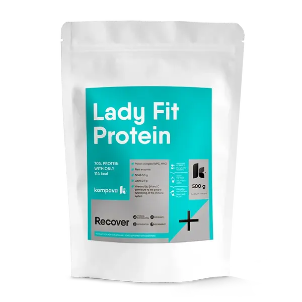 KOMPAVA LADY FIT PROTEIN JAHODA-MALINA