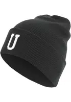 Pletená čepice Letter Cuff U