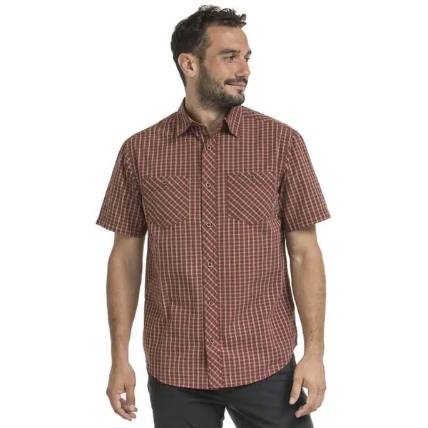 Bushman Pánská kostkovaná košile Ymer, červená XXXXL