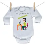 Boodyy Body s dlhým rukávom Keď vyrastiem budem programátor 98 (2-3 roky)