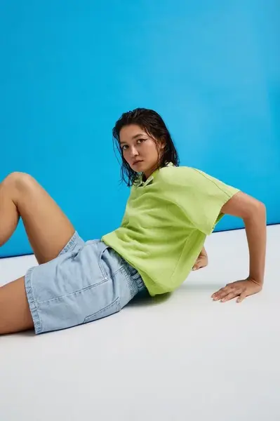 Marisse Women's Blouse L-Ts-4344 Green