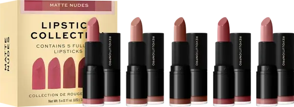 Revolution PRO súprava rúžov Matte Nude