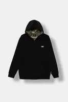 Dětská mikina Vans Dover Thermal Lined Full Zips černá barva, s kapucí, hladká, VN000PX8LUT1