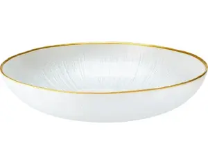 Miska Dia 21 cm, bílá/zlatá