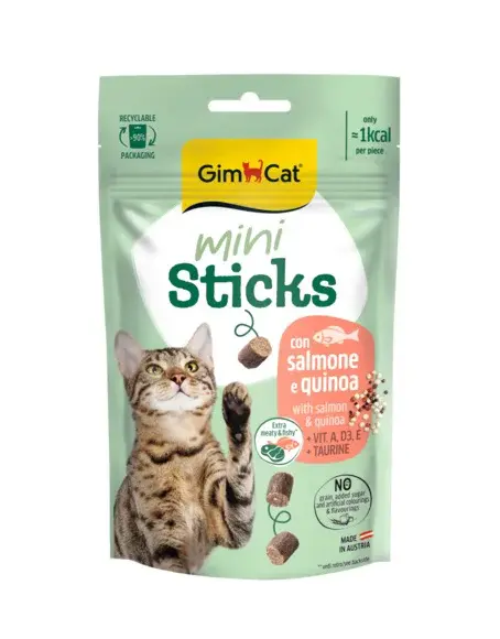 GimCat Mini Sticks - losos a quinoa 50 g