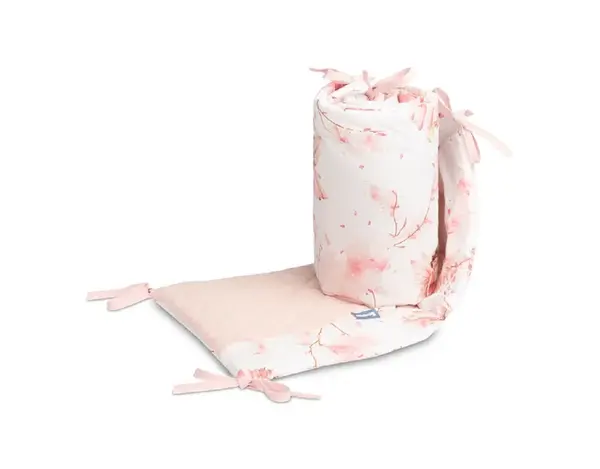 SENSILLO Mantinel do postýlky, mušelín, bavlna - Víla Ema, růžová bílá