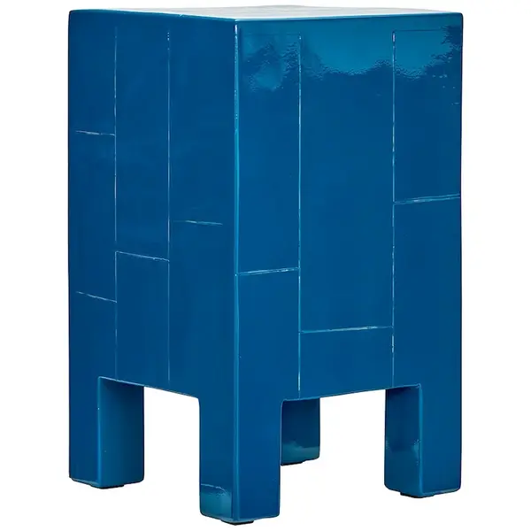 Stůl House Doctor HDBrick 30 x 50,5 x 30 cm modrá barva