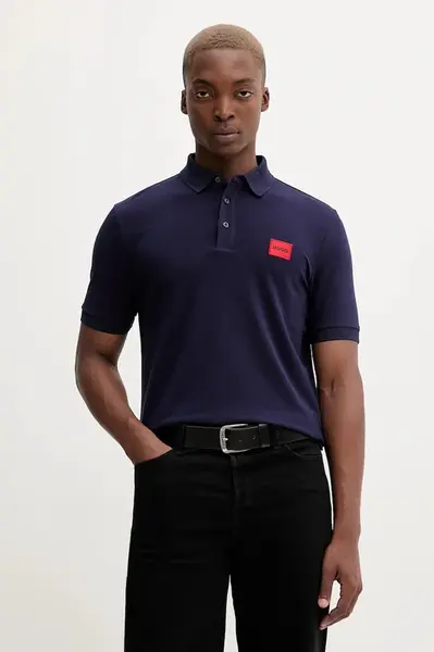 Bavlněné polo tričko HUGO Dereso222