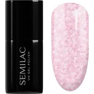 Semilac UV Hybrid Crushed_ICE gélový lak na nechty s použitím UV/LED lampy odtieň 491 Strawberry Ice 7 ml