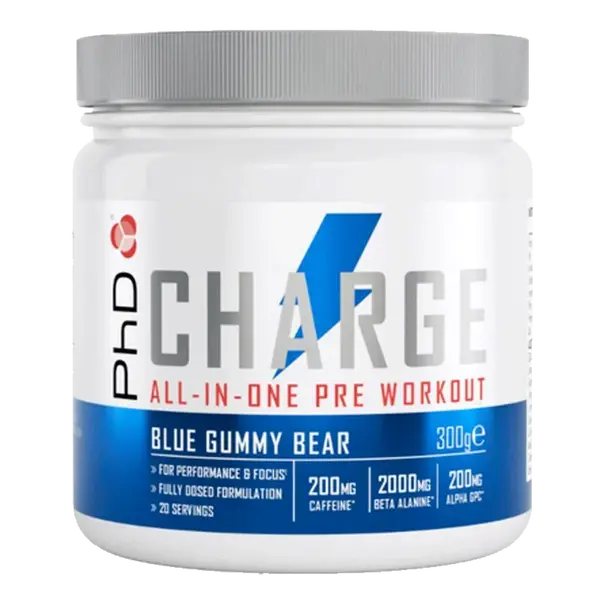 PhD Nutrition Charge Pre-Workout 300g - grape candy