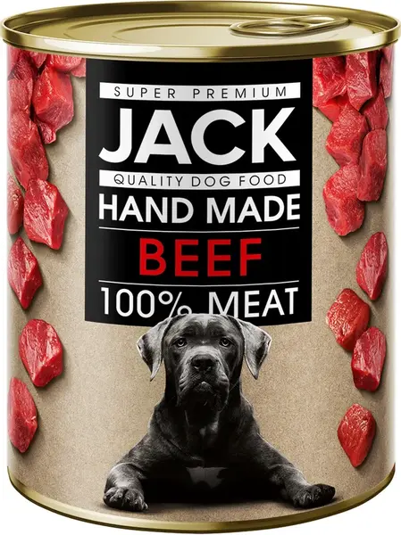 Jack Super Premium psia konzerva - 100% hovädzie 800 g