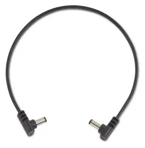 Rockboard Flat Power Cable - Black 30 cm / 11,81 angled/angled