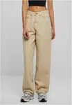 Dámské džínové kalhoty s vysokým pasem 90´S Wide Leg Denim - béžové