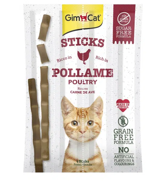 GimCat Sticks hydina 4 ks