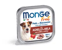 Monge Dog Fruit paté - jahňacie, jablko 100 g