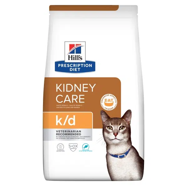 Hill's Prescription Diet k/d Kidney Care suché krmivo pro kočky - tuňák 3 kg datum spotřeby: 31.08.2025