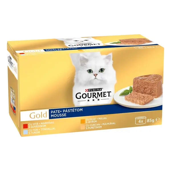 Gourmet Gold Paštika mokré krmivo 12 x (4 x 85 g)