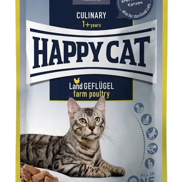Happy Cat Culinary Land Geflügel kapsičky - Drůbeží 20 x 85 g