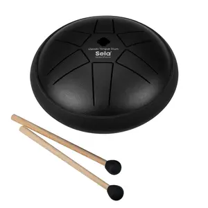 Sela 5.5" Melody Tongue Drum Black