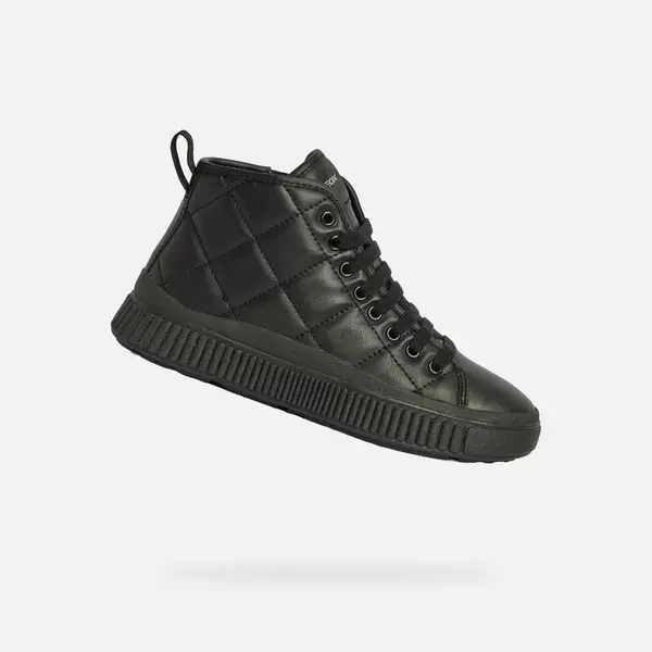 Black Girls Ankle Boots Geox Laquinny Girl - Girls