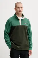 Sportovní mikina Columbia Steens Mountain Half Snap černá barva, vzorovaná, 2097721